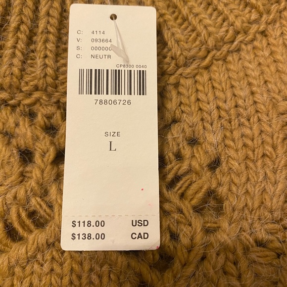 Brand New w Tags Women’s Anthropologie Sweater Large - Picture 2 of 3